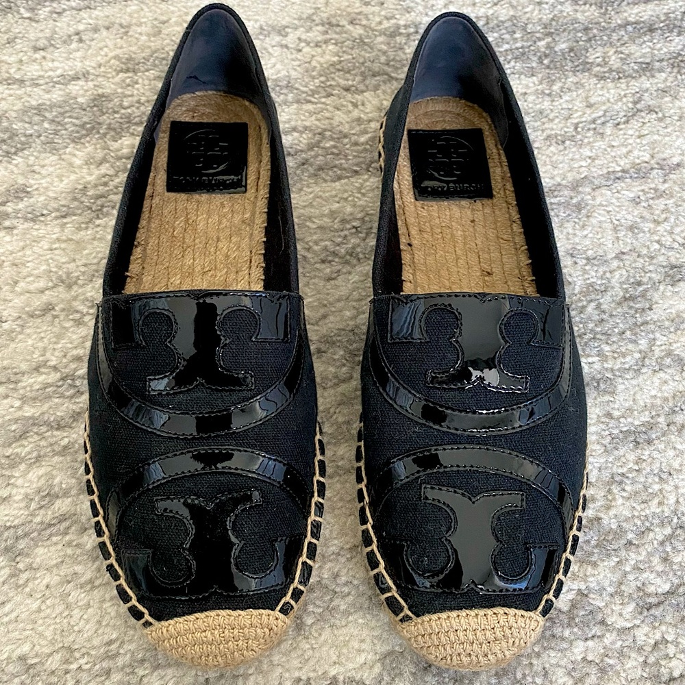 Tory Burch Poppy Espadrille in Black